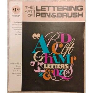 Vintage Grumbacher Library The Art of Lettering with Pen & Brush B411 Calligraph